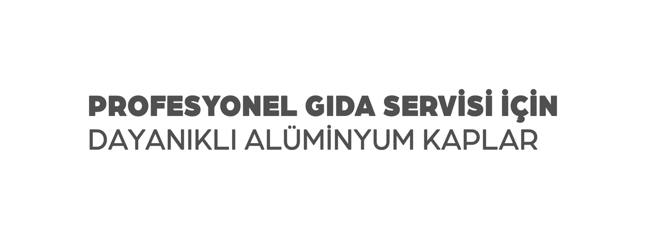 Profesyonel gıda servisi için dayanıklı alüminyum kaplar
