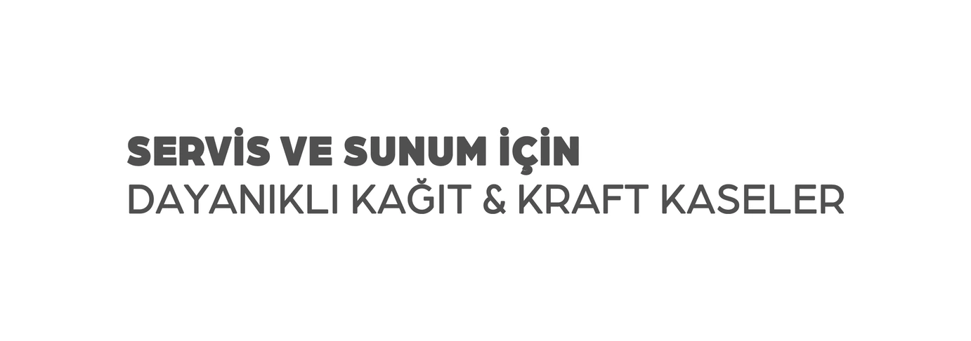 Servis ve sunum için dayanıklı kağıt & kraft kaseler