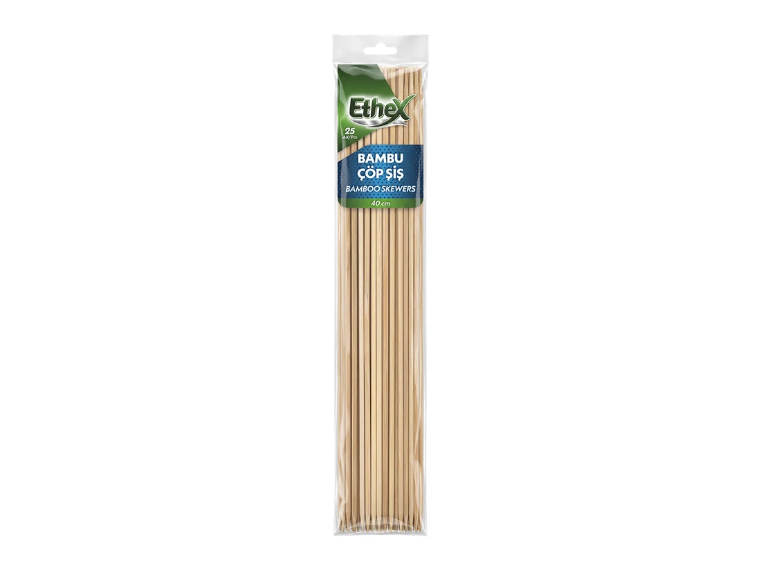 Bambu Çöp Şiş – 40 cm · 5 mm — katalog ürün kodu 220301010