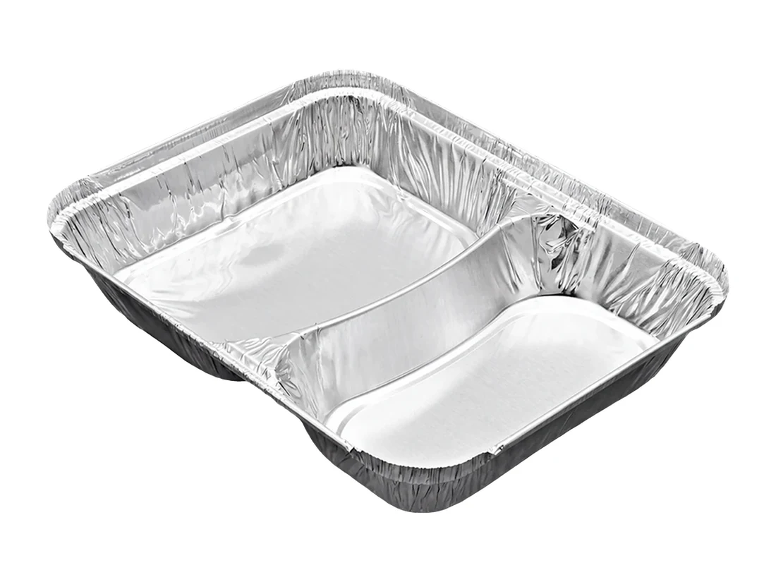 Alm. Container 2 Compartment