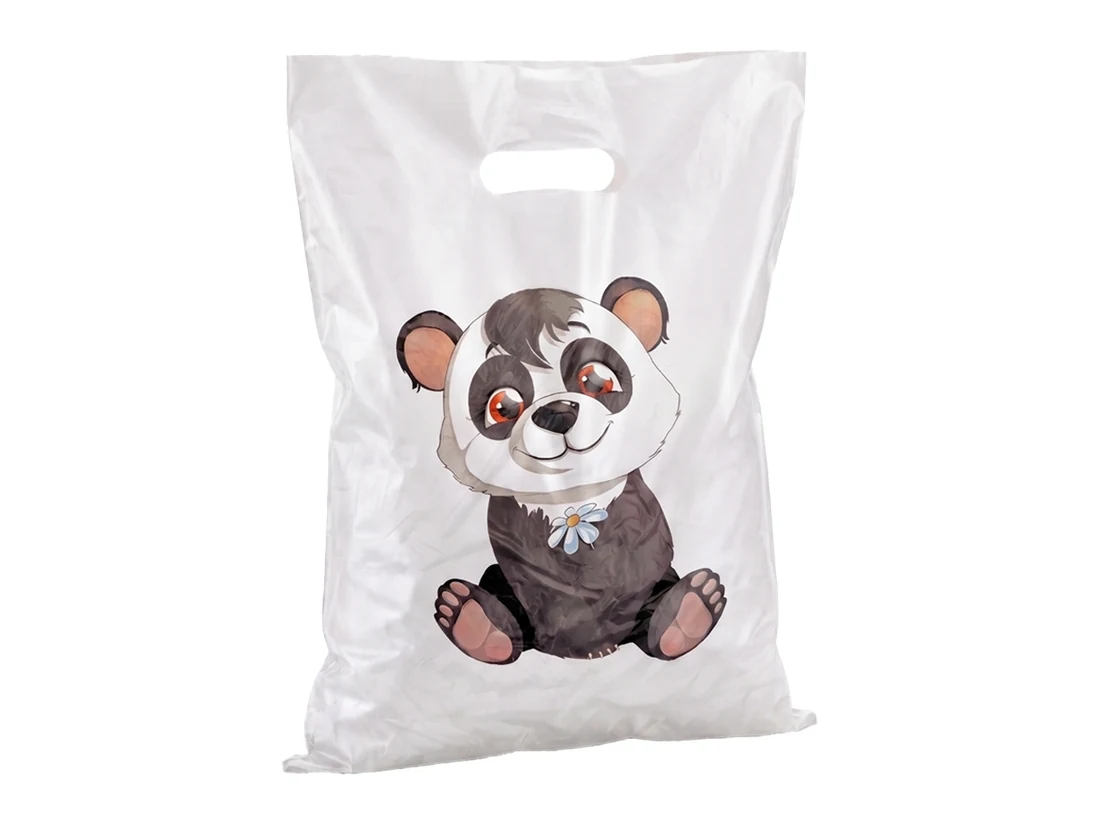Printed Punched Handle Bags&nbsp;-⁠&nbsp;White
26 x 38&nbsp;cm