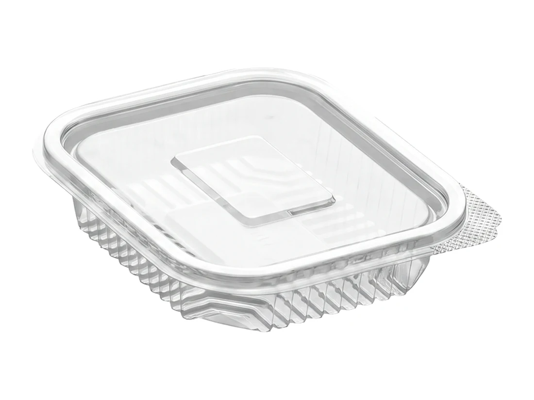 Plastic Container, Flat Lid, PET – 250 cc
