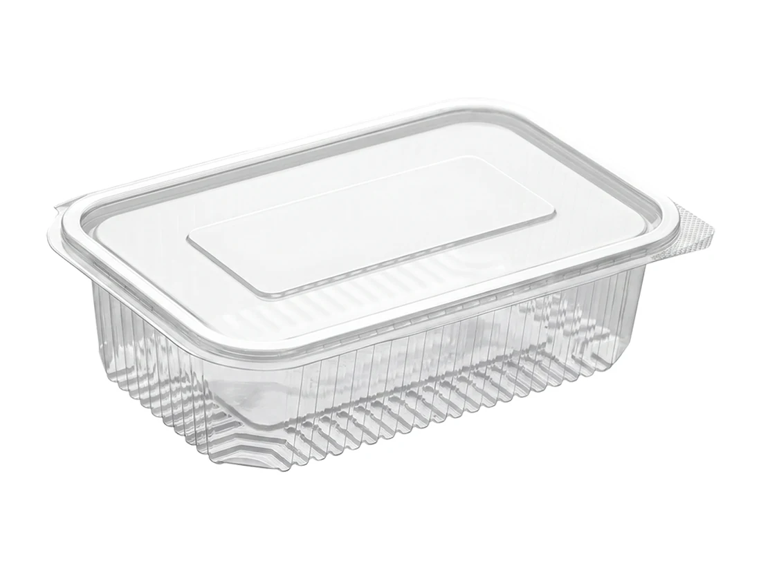 Plastic Container, Flat Lid, PET&nbsp;–⁠&nbsp;750&nbsp;cc