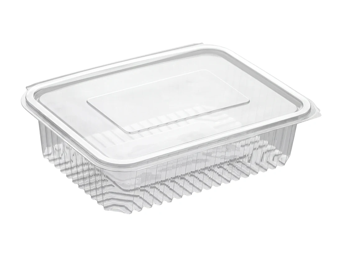 Plastic Container, Flat Lid, PET – 1250 cc