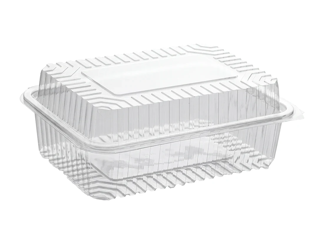 Plastic Container, High Lid, PET&nbsp;–⁠&nbsp;1250&nbsp;cc
