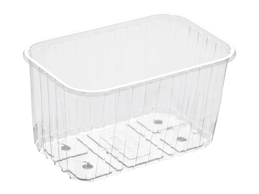 Plastic Fruit Container, Without Lid, PET