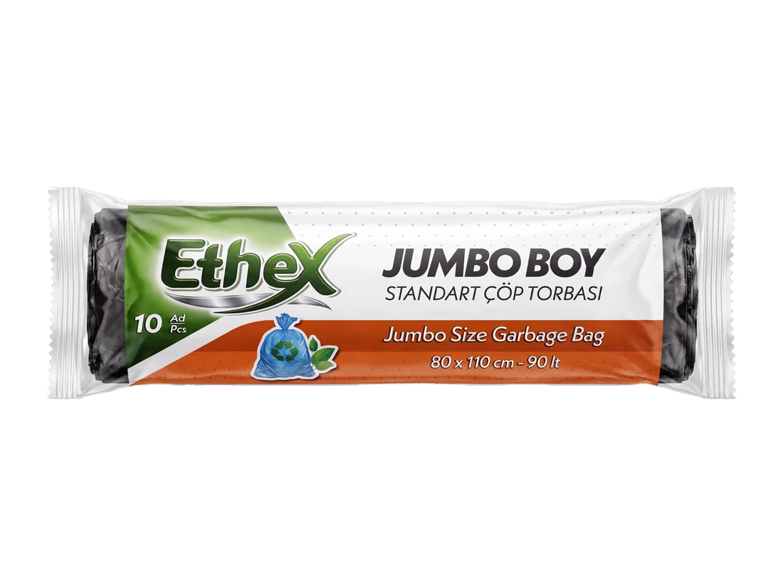 Ethex Jumbo Size Garbage Bag&nbsp;-⁠&nbsp;Black&nbsp;–⁠&nbsp;210&nbsp;gr