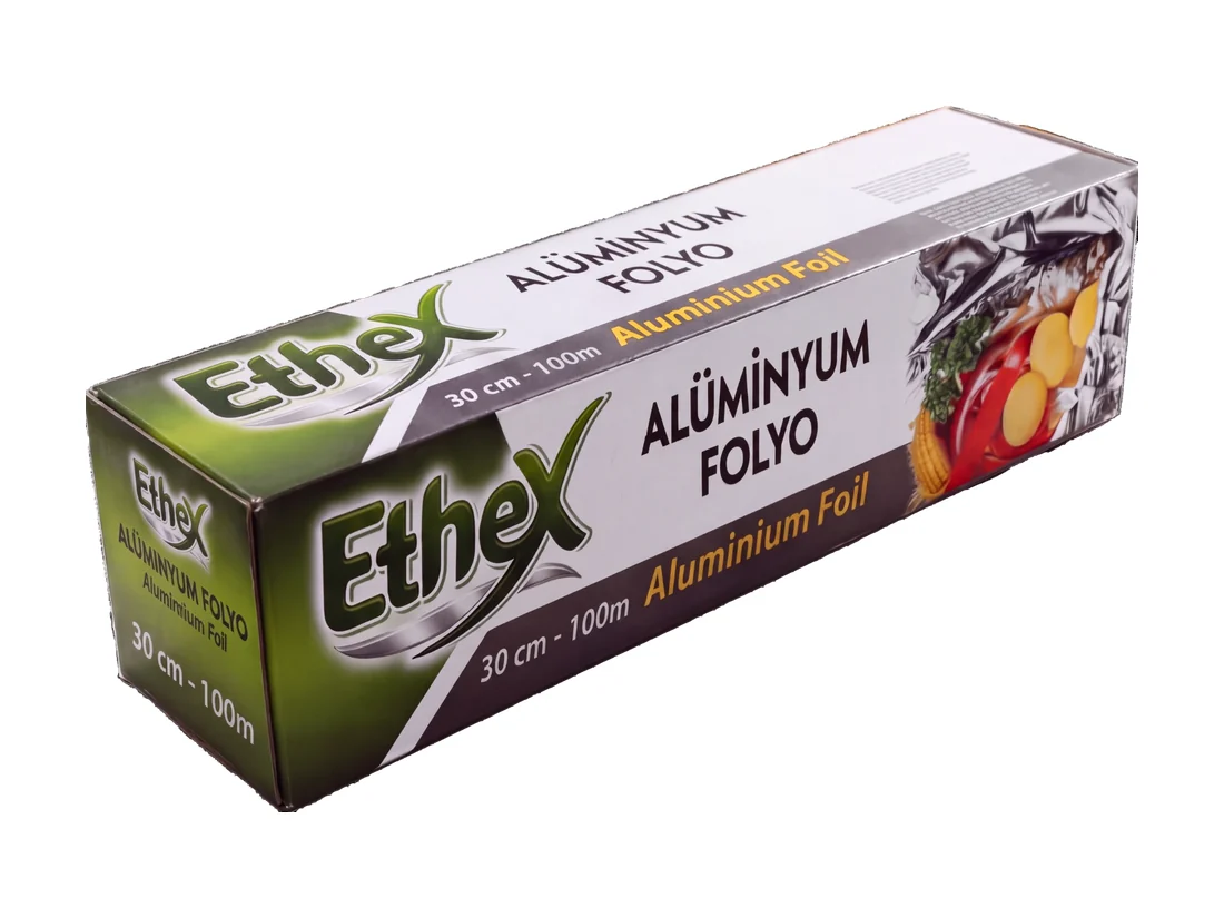 Aluminium Foil
Box 30 cm, 100 m