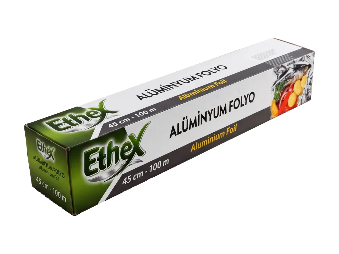 Aluminium Foil
Box 45&nbsp;cm, 100&nbsp;m