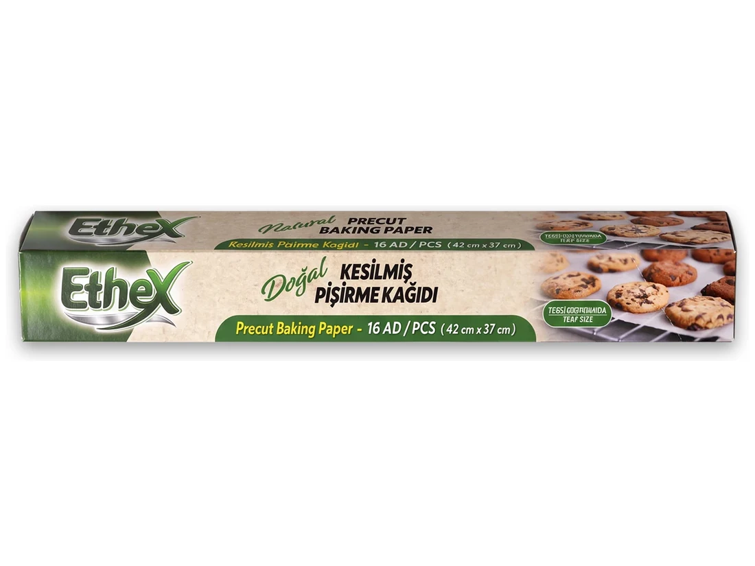 Precut Baking Paper
Natural, 16 pcs