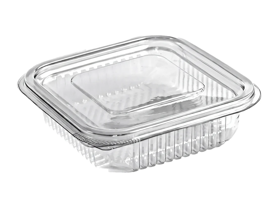 Plastic Container, Flat Lid, PET – 250 cc