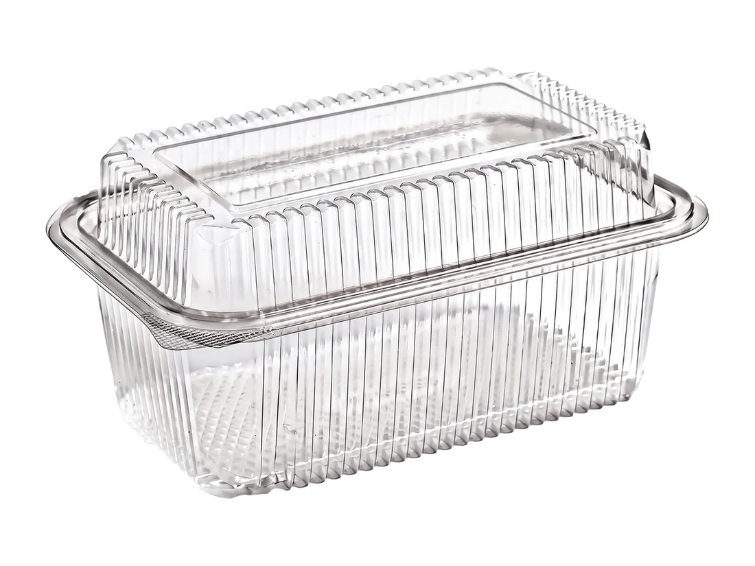 Plastic Container, High Lid, PET&nbsp;–⁠&nbsp;1000&nbsp;cc