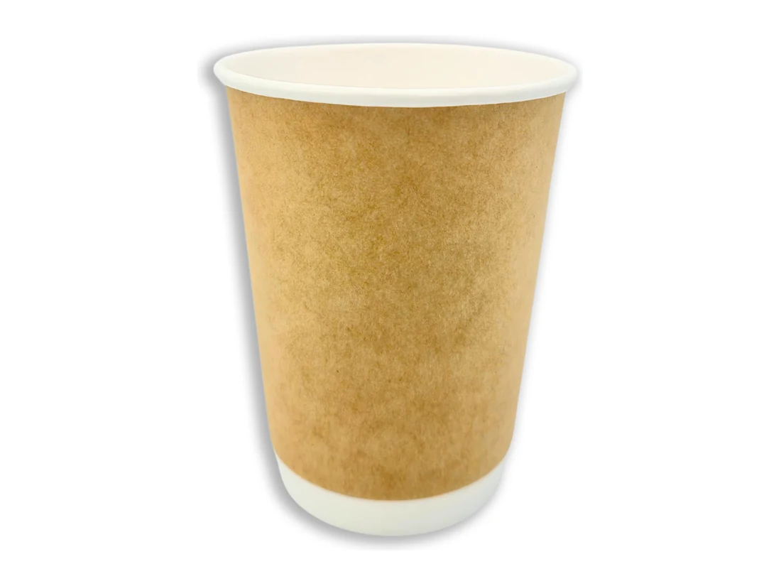 Double Wall Paper Cup, Kraft – 8 oz