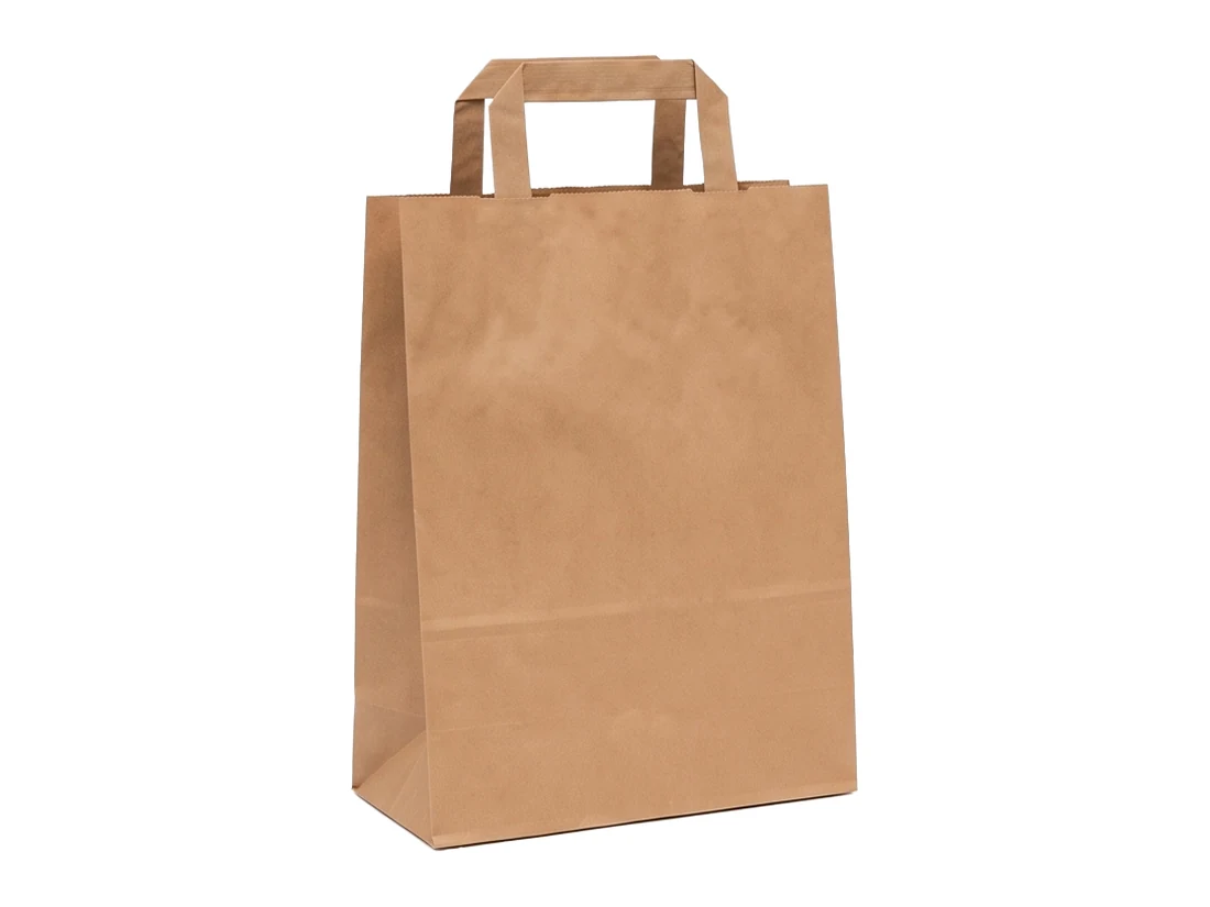 Flat Handle Kraft Bag
31 x 41 cm