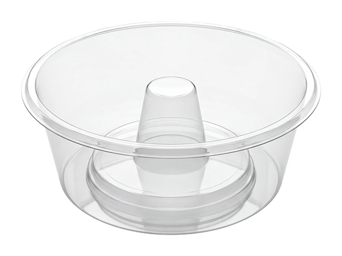 Snack Lid with Plus, Clear, PET, 95mm