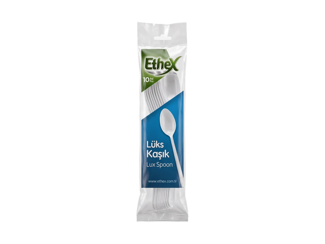 Ethex Luxury Plastic Spoon, 10 pcs