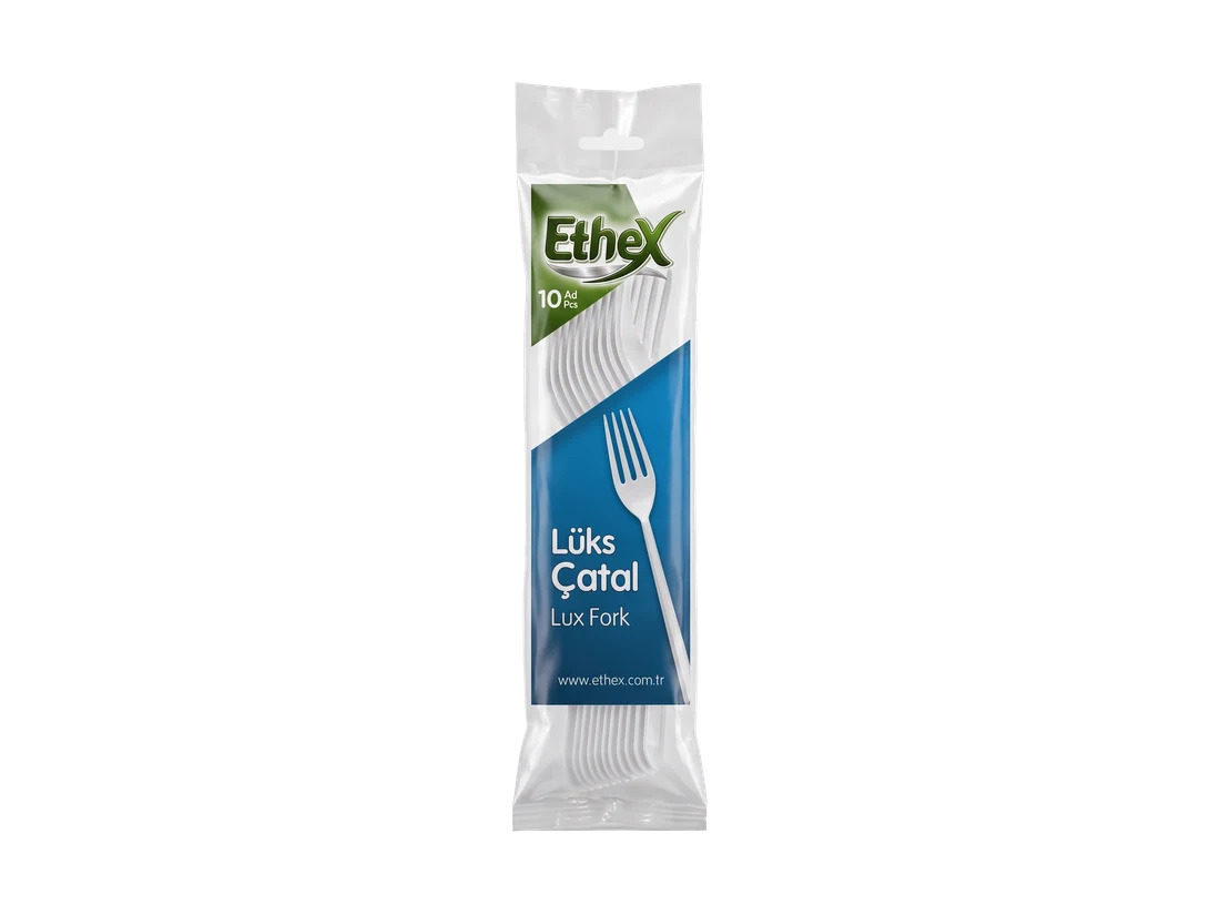 Ethex Luxury Plastic Fork, 10 pcs