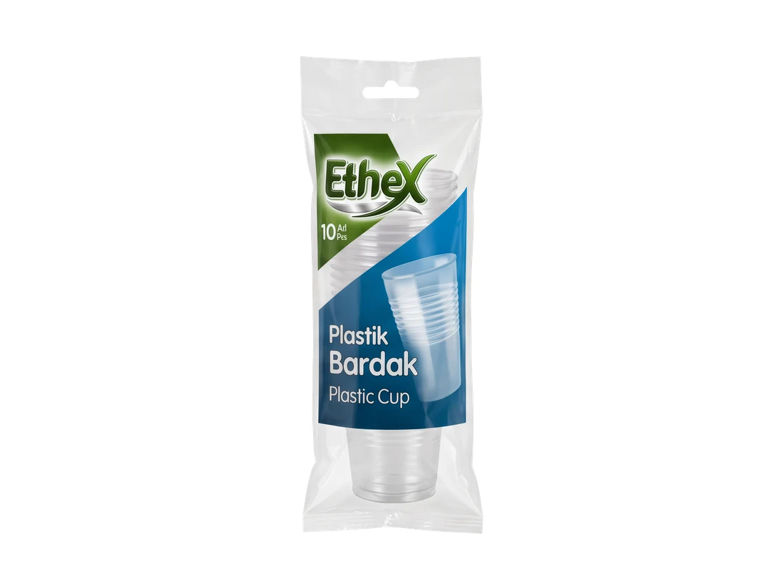 Ethex 180cc Plastic Cup, 10 pcs