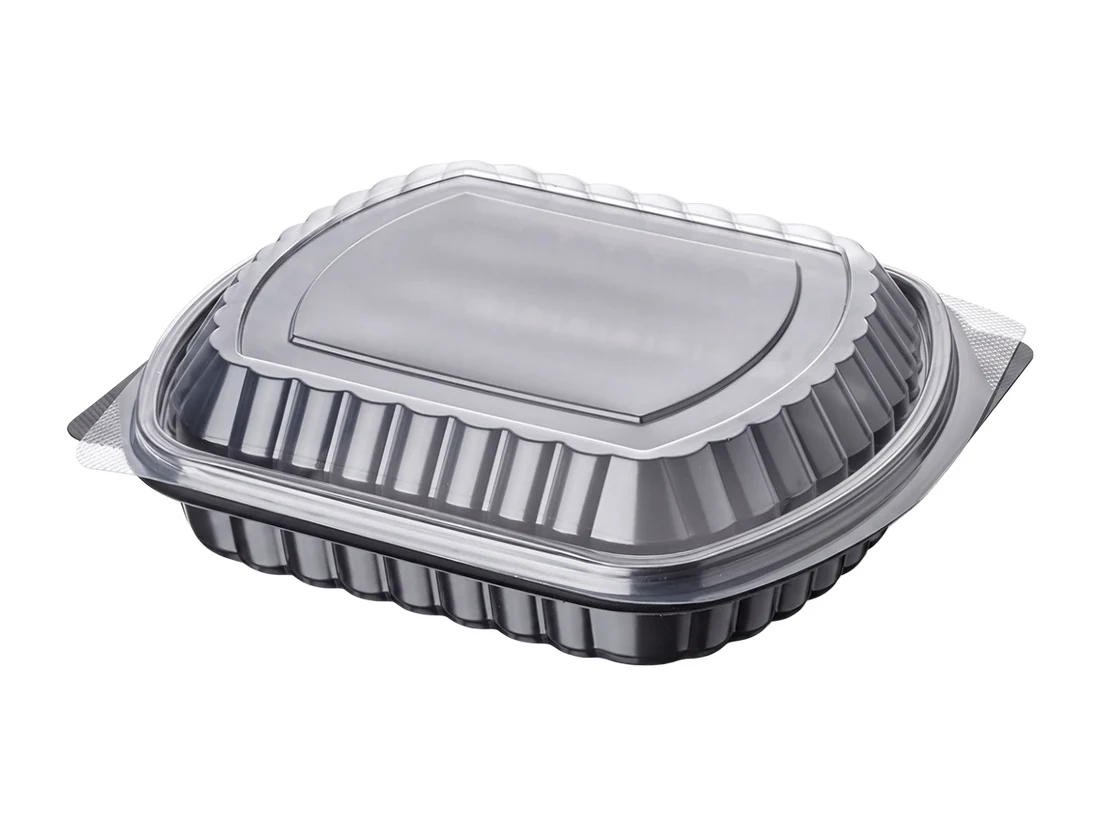 PP Microwaveable Container without Compartment - with Lid