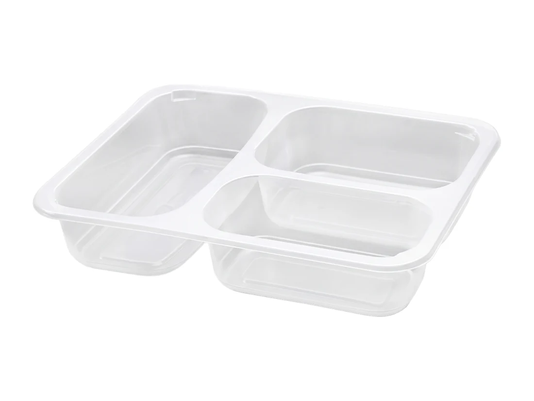 PP 3 Compartment Sealable Container - 24gr