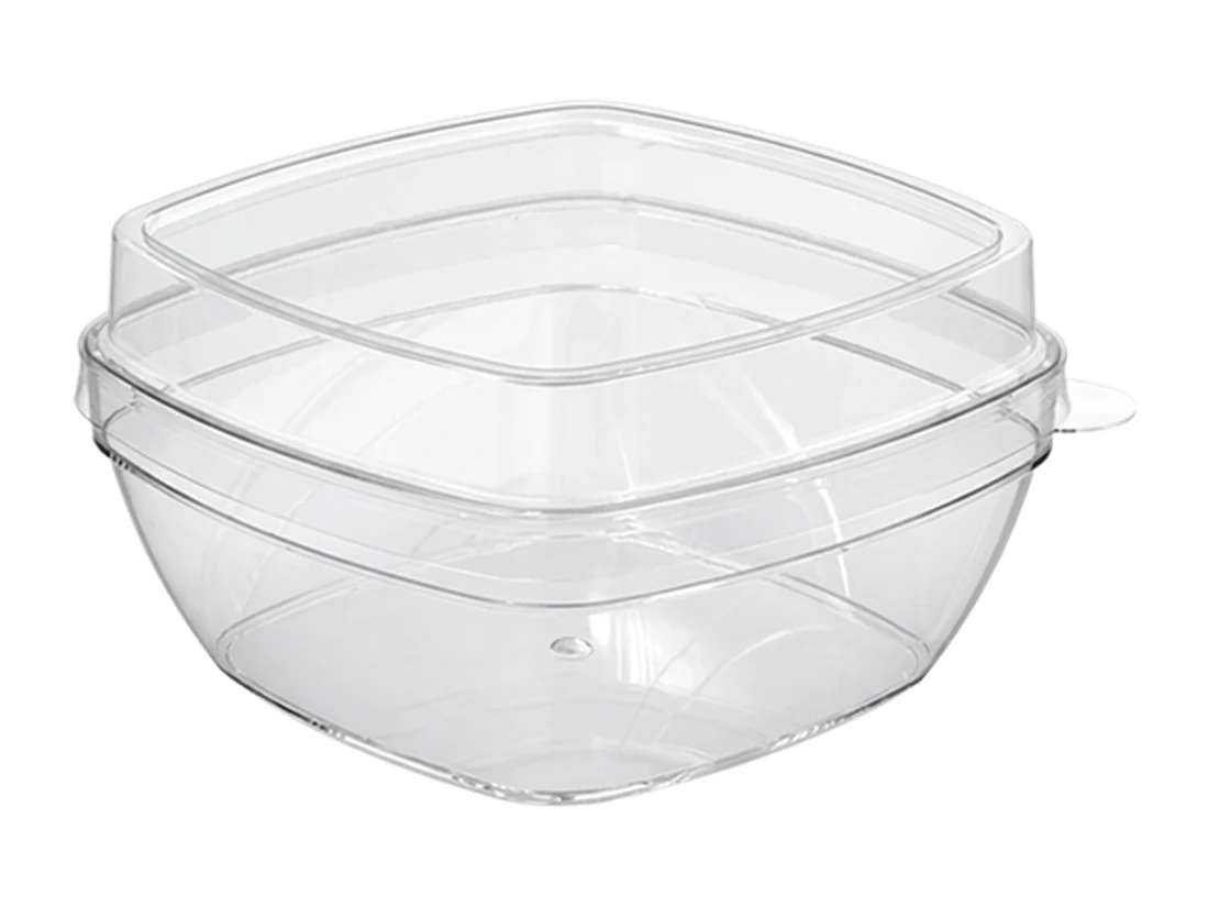 PS Clear Square Container&nbsp;–⁠&nbsp;375&nbsp;cc