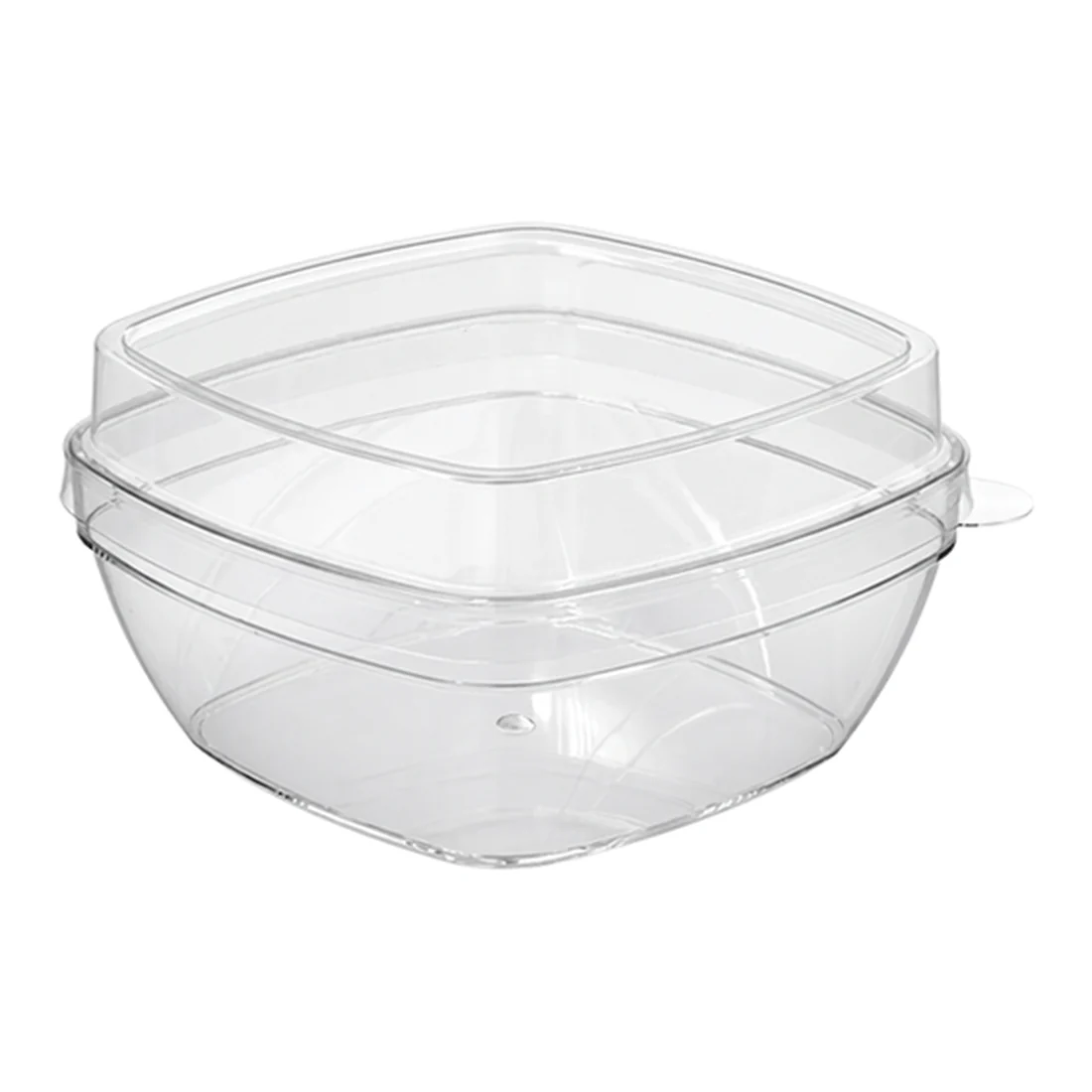 PS Clear Square Container PET Lid