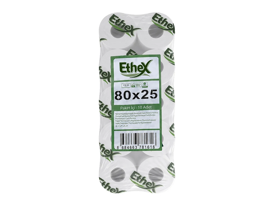 Ethex Thermal Receipt Roll
25 m