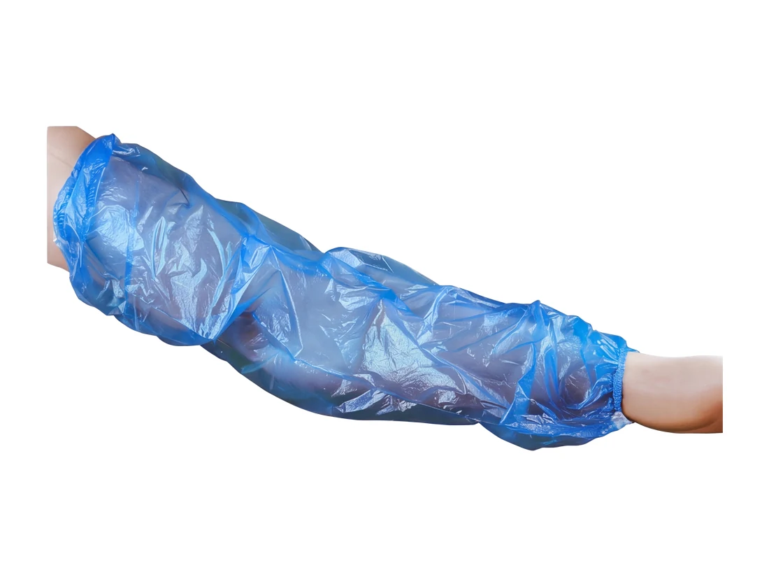 Plastic Arm Sleeve Cover With 1 Elastic Band Cuff&nbsp;-⁠&nbsp;Blue
60&nbsp;cm